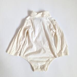 Vintage Miniwear Turtleneck Onesie Unisex Children's Size 12m Cream
